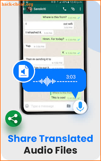 Voice Sharing in All languages -Speak to Translate screenshot