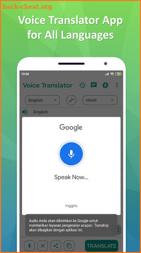 Voice Translator App for All Languages Camera Text screenshot