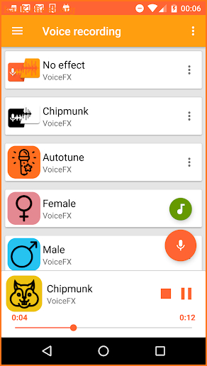 VoiceFX - Voice Changer with voice effects screenshot