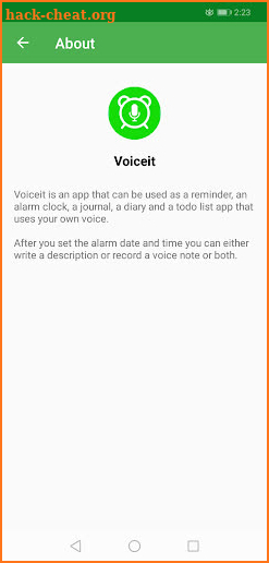 Voiceit - Reminder with voice notes screenshot