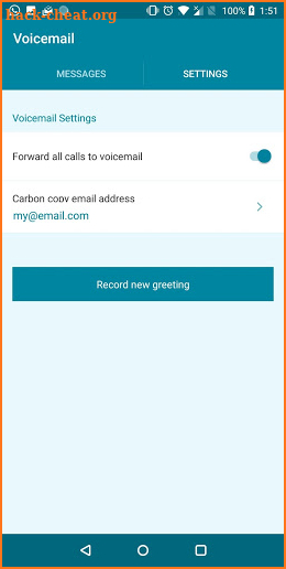 Voicemail for BroadWorks screenshot