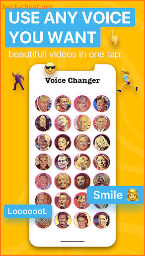 Voicer - Celebrity Voice Changer Prank Meme Videos screenshot
