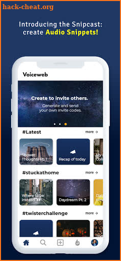 Voiceweb: Audio Social Network screenshot