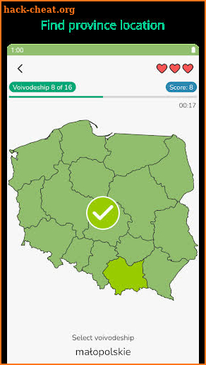 Voivodeships: Poland Map Quiz screenshot