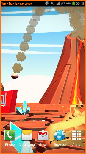 Volcano 3D Live Wallpaper screenshot