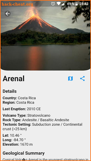Volcano & Earthquake - Info, Maps, News screenshot