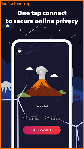 Volcano VPN - Speed Fast Unlimited Proxy App screenshot