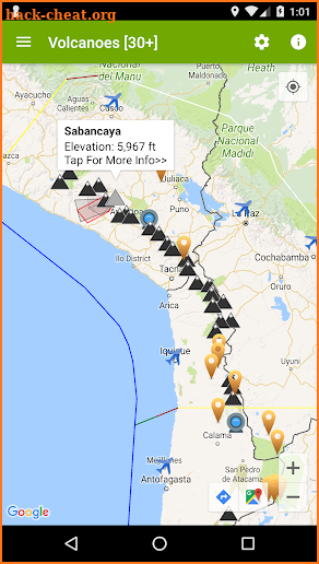 Volcanoes: Map, Alerts, Ash Clouds & News screenshot