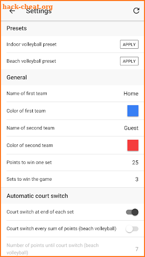 Volleyball Score (no ads) screenshot
