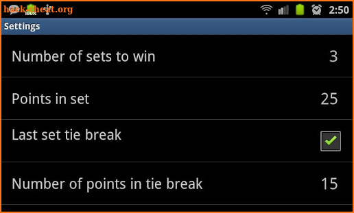 Volleyball Scoreboard screenshot