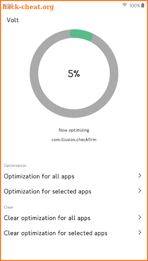 Volt - App optimization screenshot