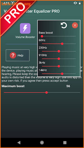 Volume Booster Equalizer PRO screenshot
