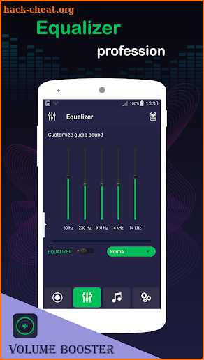 Volume booster, Mp3 player with equalizer screenshot