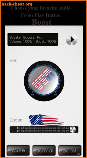 Volume Booster Plus 2018 - US Theme screenshot