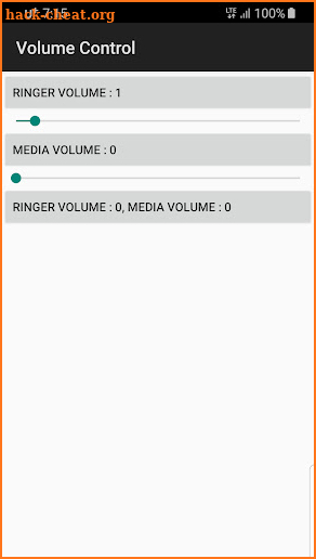 Volume Control screenshot