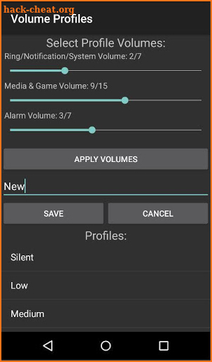 Volume Profiles screenshot