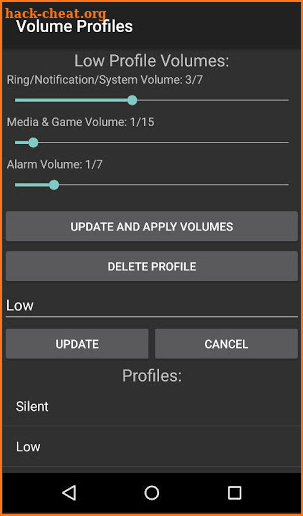 Volume Profiles screenshot
