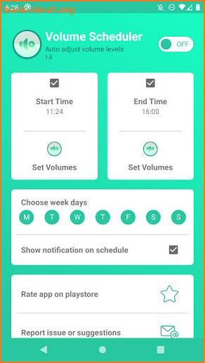 Volume Scheduler - Auto change screenshot