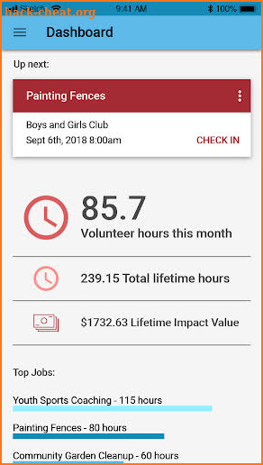 Volunteer Get Connected screenshot