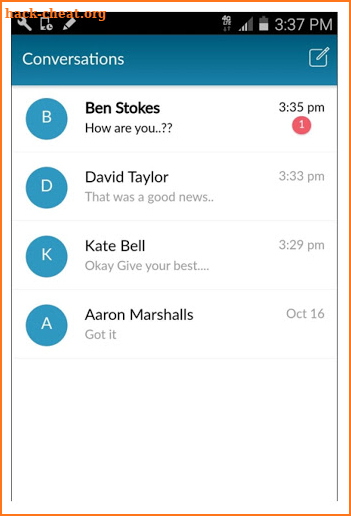Vonage® Enterprise SMS screenshot