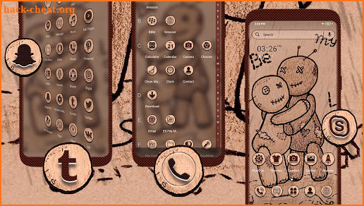 Voodoo Doll Love Launcher Theme screenshot