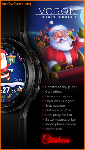 Voron Christmas Watch Face screenshot