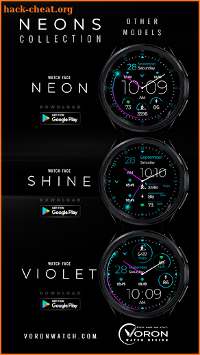 Voron NEON Minimalist Watch screenshot