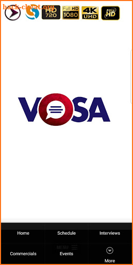 VOSA TV screenshot