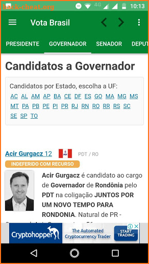 VotaBrasil - Eleições 2018 screenshot