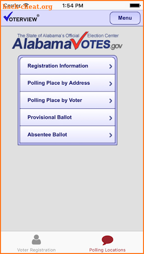 Vote for Alabama screenshot