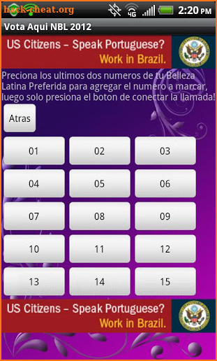 Vote for your Belleza Latina screenshot