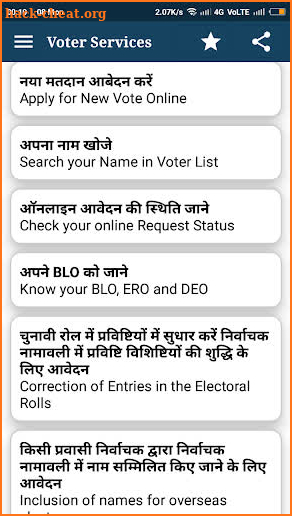 Voter Helpline Service screenshot