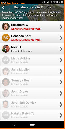 Voter Network screenshot