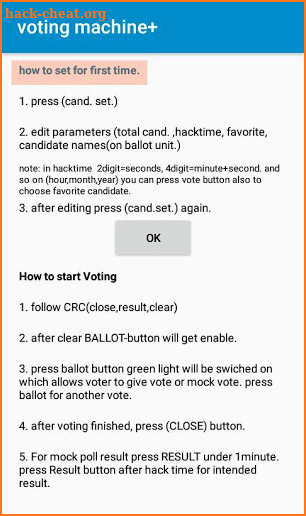 voting machine screenshot