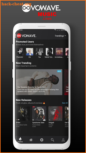 VOWAVE - Music Social Network screenshot