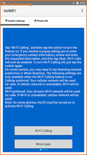VoWiFi (WiFi Calling) screenshot