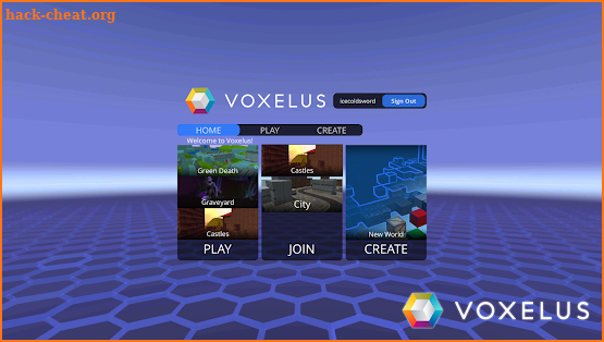 Voxelus screenshot