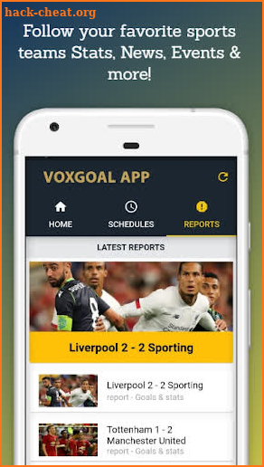 Voxgoal - Live Football TV Streaming HD screenshot