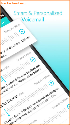 Voxist: Visual voicemail you can read screenshot