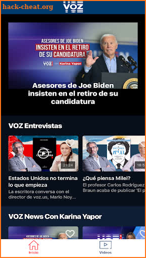 VOZ screenshot