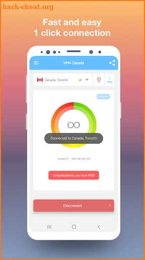 VPN Canada - Get free Canadian IP screenshot