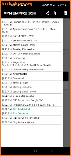 VPN EMPIRE SSH screenshot
