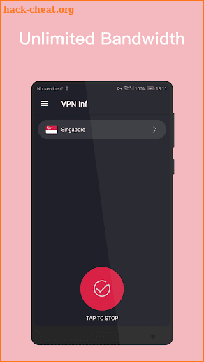 VPN Inf - FREE,STABLE,FAST,UNLIMITED VPN. screenshot