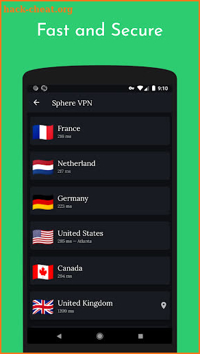VPN Private Proxy (Fast and Secure) — Sphere VPN screenshot