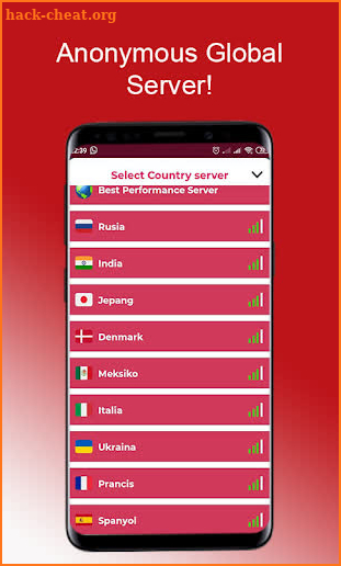 VPN Queen Unlimited - free Internet screenshot