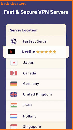 VPN Secure Proxy Unblock Websites FlixVPN Netflix screenshot