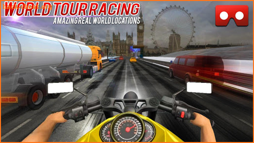VR Bike real world racing - VR Highway moto racing screenshot