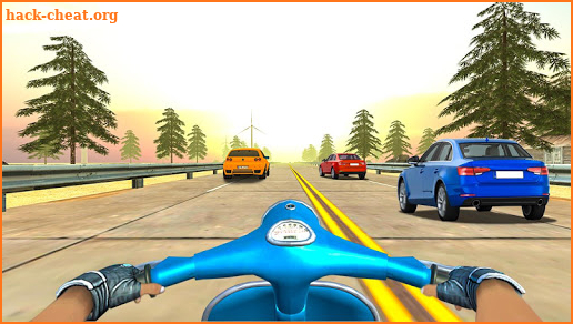 VR Highway Traffic Bike Racer screenshot