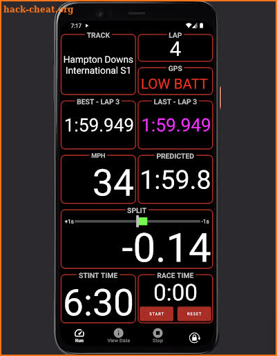 Vracer: GPS Lap & Race Timer screenshot