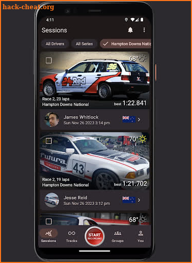 Vracer: GPS Lap & Race Timer screenshot